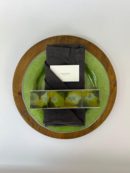 Bark & Moss Lucite Napkin Weights (Set of 4)