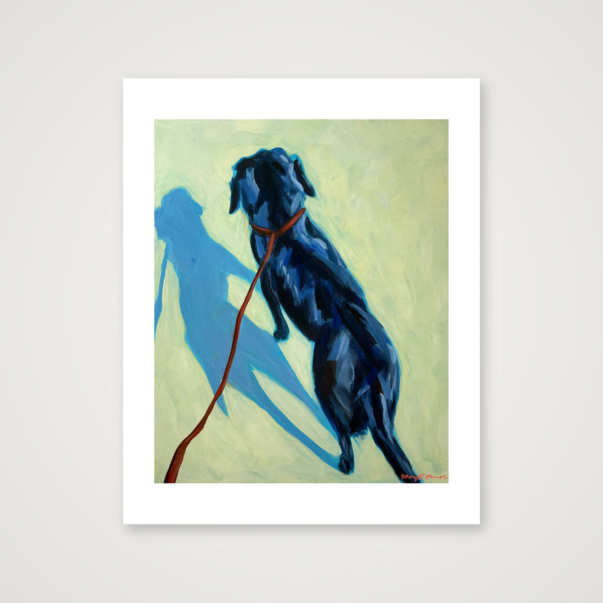Unleashed- Black Lab — 16×20" Print only
