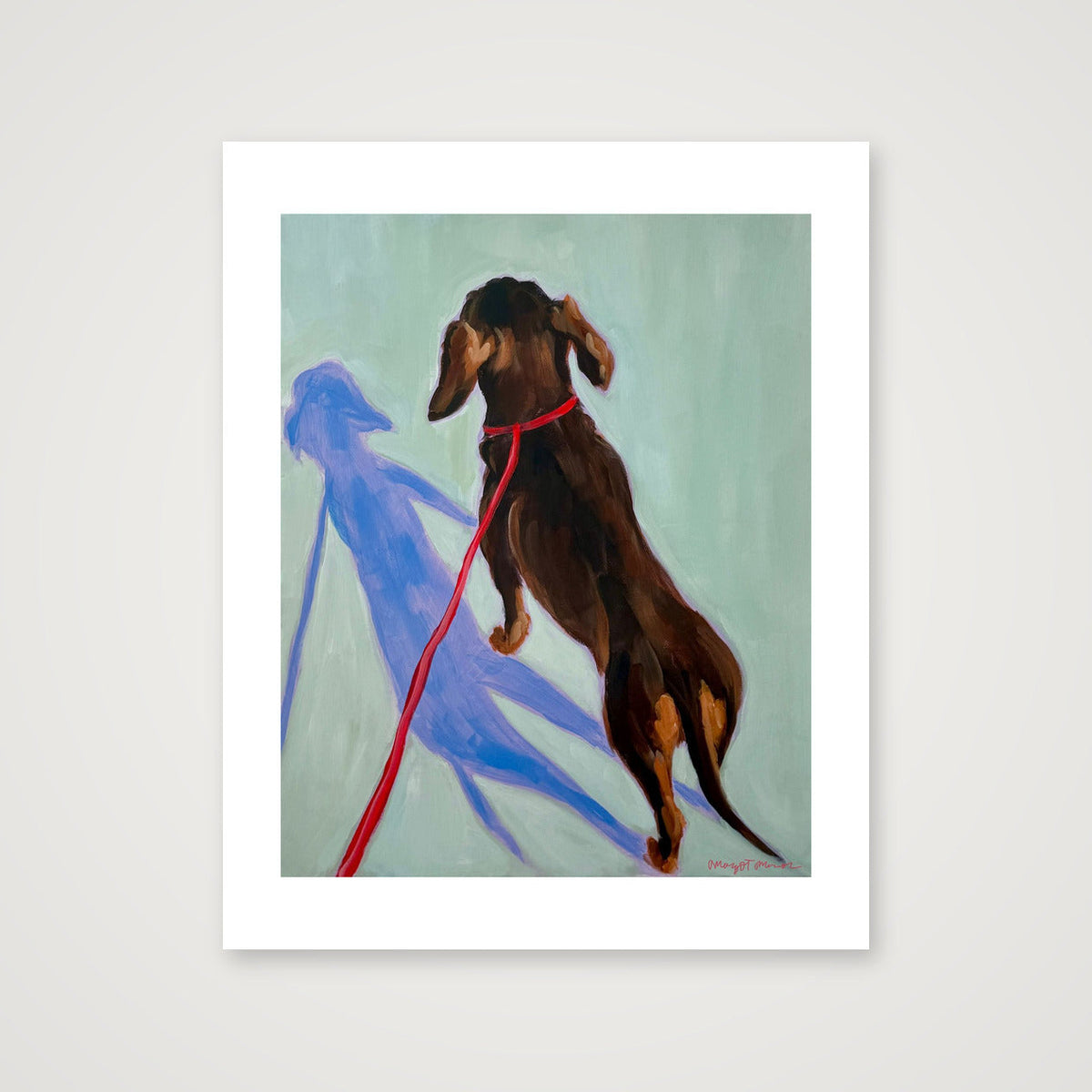 Unleashed- Dachshund  — 11×14" Print only