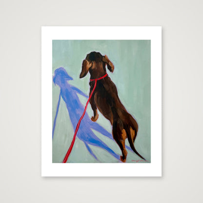 Unleashed- Dachshund  — 11×14" Print only