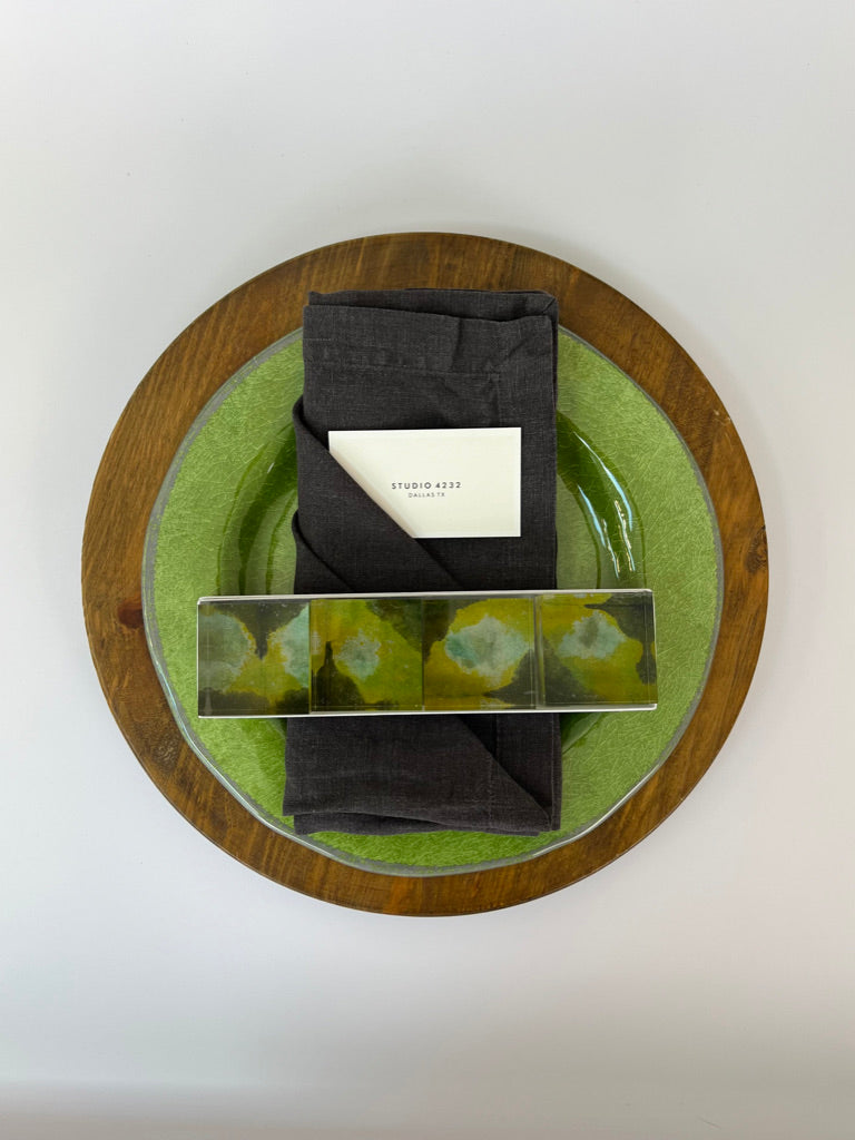 Bark & Moss Lucite Napkin Weights (Set of 4)