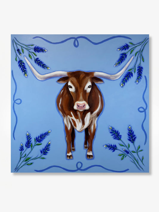 Bevo in Blue